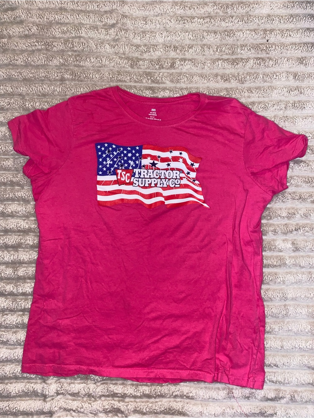 Tractor Supply Co. Women's Hot Pink Short Sleeve Tee